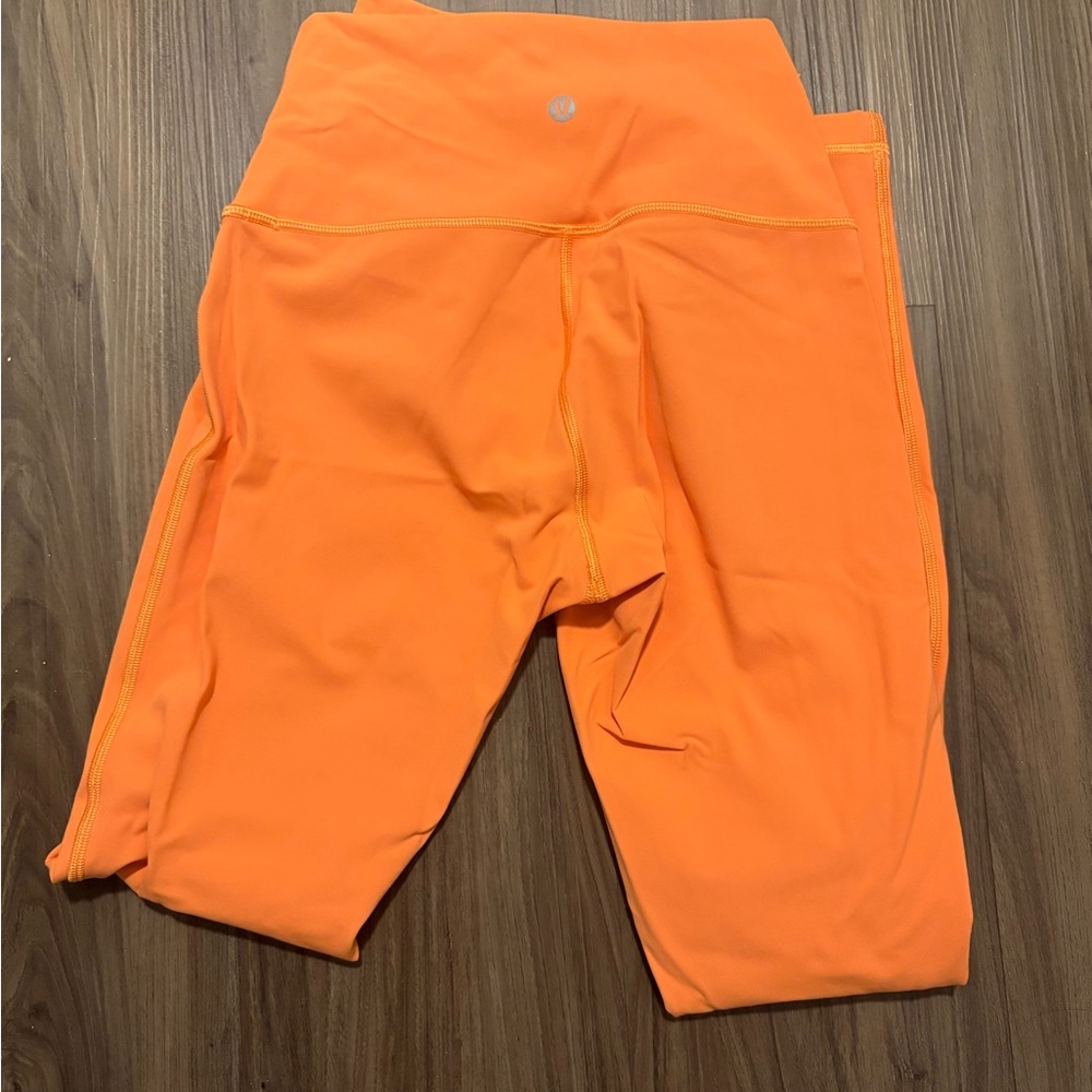 Orange lululemon leggings